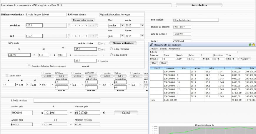 nouveau logiciel de révision des prix mac et pc v21.09 avec 12500 séries d'indices