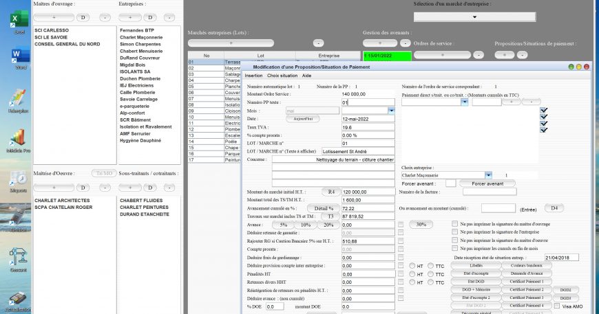 amélioration de la liaison du procès verbal de levée des réserves EXE8 du logiciel de suivi de chantier Gescant Mac et PC v20.21